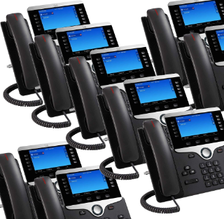 Picture of Bulk Cisco VoIP Equipment (8841, 8851,8821, 8832, 7841, 7945, 7065, 8831sp, and sidebars)